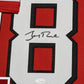 MVP Authentics Framed In Suede San Francisco 49Ers Jerry Rice Autographed Stat Jersey Jsa Coa 990 sports jersey framing , jersey framing