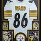 MVP Authentics Framed Pittsburgh Steelers Hines Ward Autographed Signed Jersey Jsa Coa 405 sports jersey framing , jersey framing