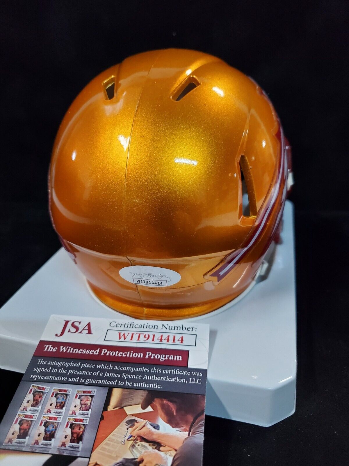 MVP Authentics Florida State Seminoles Jalen Ramsey Autographed Flash Mini Helmet Jsa Coa 184.50 sports jersey framing , jersey framing
