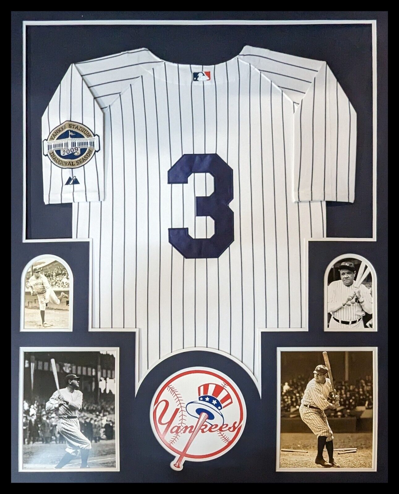 MVP Authentics Framed New York Yankees Babe Ruth Jersey Display 270 sports jersey framing , jersey framing