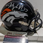 MVP Authentics Denver Broncos Javonte Williams Autographed Speed Mini Helmet Jsa Coa 117 sports jersey framing , jersey framing