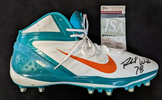 MVP Authentics Miami Dolphins Richmond Webb Autographed Signed Cleat Jsa Coa 108 sports jersey framing , jersey framing