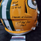 MVP Authentics Green Bay Packers Don Horn Signed 4X Insc Full Size Speed Replica Helmet Jsa 337.50 sports jersey framing , jersey framing