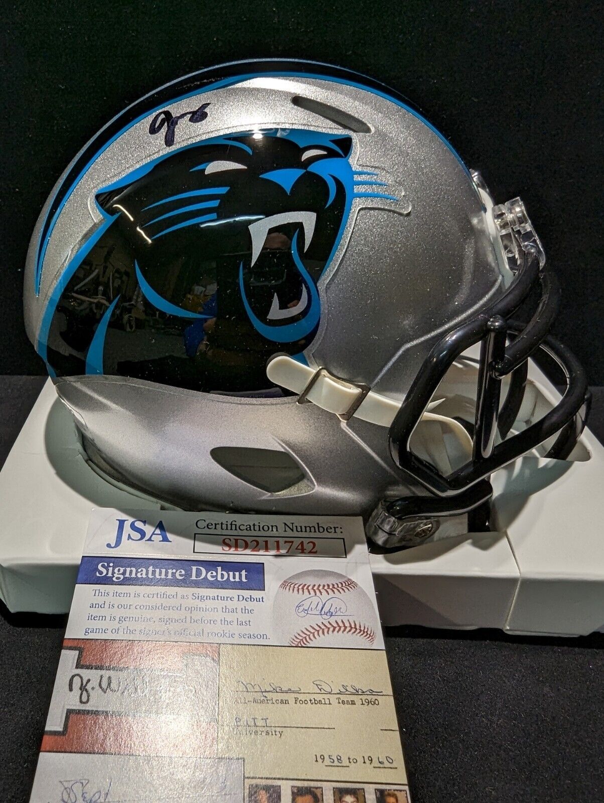 carolina panthers youth football helmet Jersey Framing