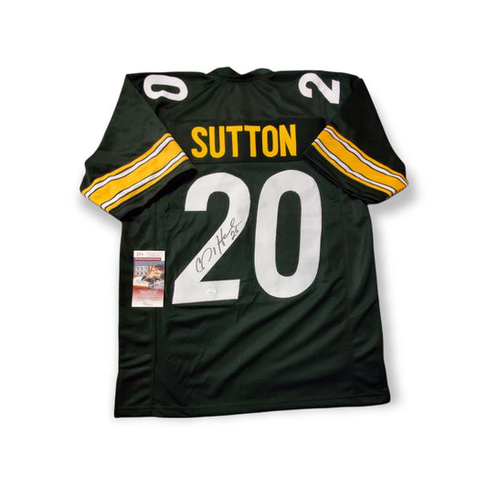 MVP Authentics Pittsburgh Steelers Cam Sutton Autographed Signed Jersey Jsa  Coa 90 sports jersey framing , jersey framing