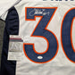 MVP Authentics Denver Broncos Terrell Davis Autographed Signed Inscribed Hof 17 Jersey Jsa Coa 216 sports jersey framing , jersey framing