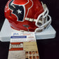 MVP Authentics Houston Texans Brevin Jordan Signed Flash Mini Helmet Jsa Coa 112.50 sports jersey framing , jersey framing