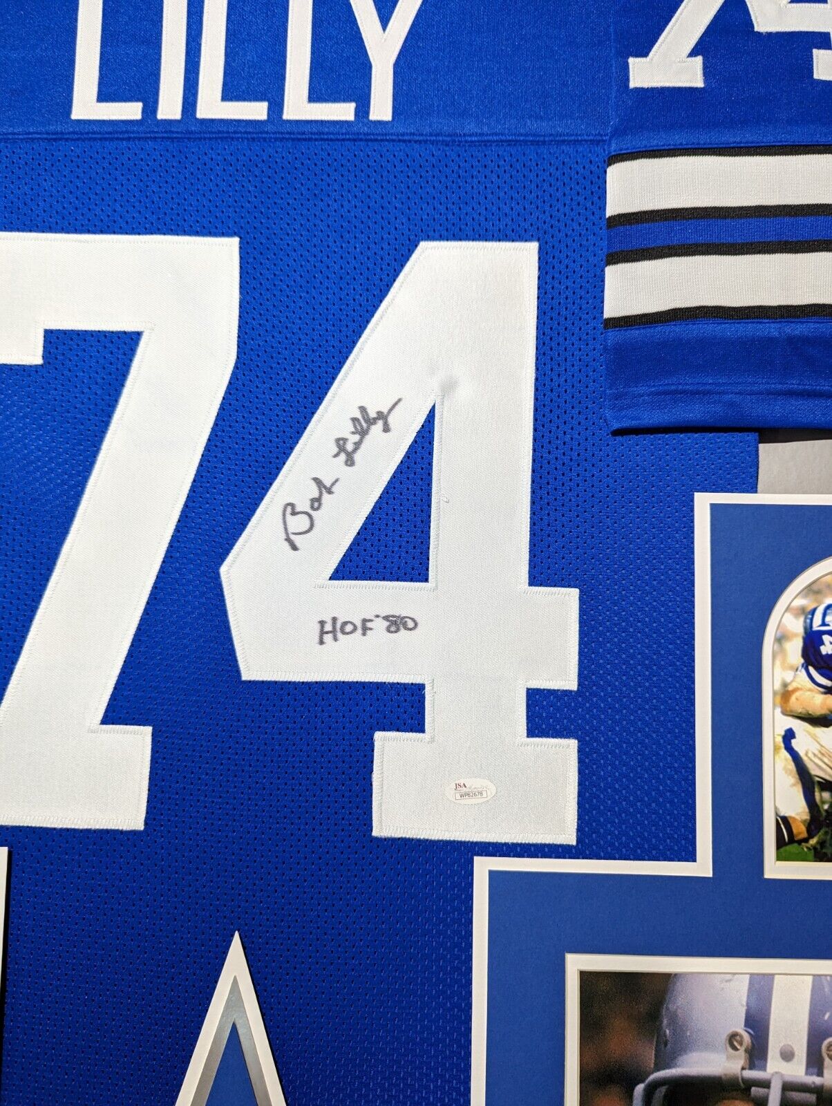 MVP Authentics Framed Dallas Cowboys Bob Lilly Autographed Signed Inscribed Jersey Jsa Coa 360 sports jersey framing , jersey framing