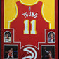 MVP Authentics Framed In Suede Atlanta Hawks Trae Young Signed Autographed Jersey Jsa Coa 675 sports jersey framing , jersey framing