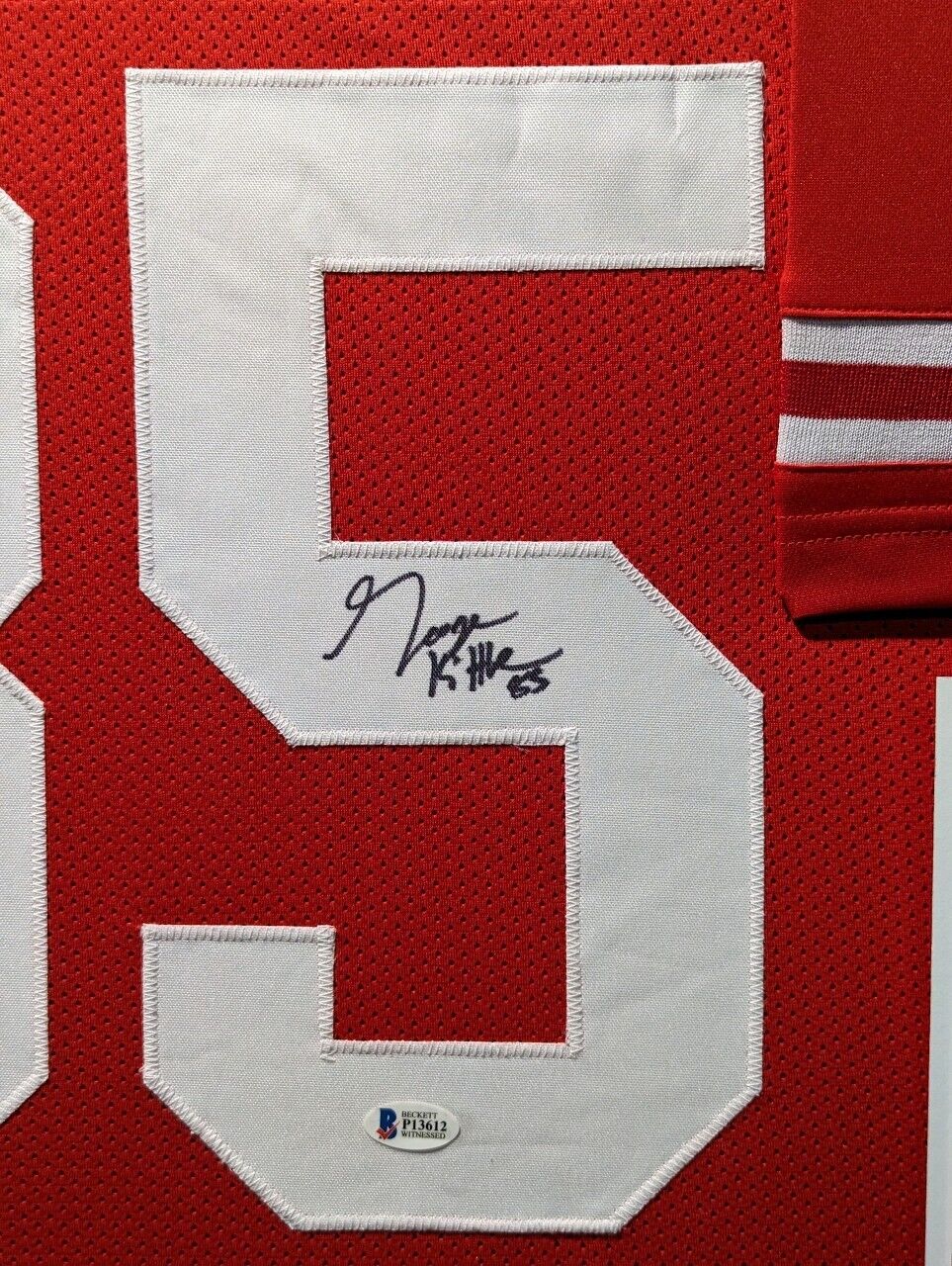 MVP Authentics Framed San Francisco 49Ers George Kittle Autographed Signed Jersey Beckett Coa 585 sports jersey framing , jersey framing