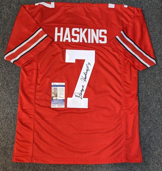 MVP Authentics Ohio State Buckeyes Dwayne Haskins Autographed Signed Jersey Jsa Coa 157.50 sports jersey framing , jersey framing