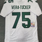 MVP Authentics New York Jets Alijah Vera-Tucker Autographed Signed Jersey Jsa Coa 116.10 sports jersey framing , jersey framing