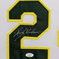 MVP Authentics Framed In Suede Oakland A's Rickey Henderson Autographed Signed Jersey Jsa Coa 1575 sports jersey framing , jersey framing