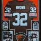 MVP Authentics Custom Framed In Suede Cleveland Browns Jim Brown Autographed Signed Jersey Jsa 2025 sports jersey framing , jersey framing