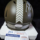 MVP Authentics Pittsburgh Steelers Joey Porter Jr Autographed Salute Mini Helmet Jsa Coa 135 sports jersey framing , jersey framing