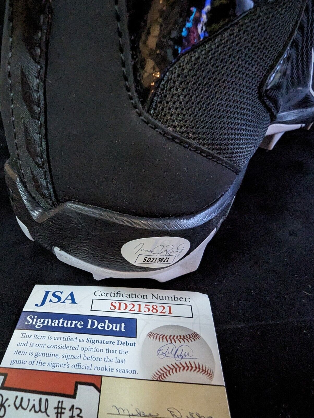 MVP Authentics Pittsburgh Steelers Broderick Jones Autographed Signed Cleat Jsa Coa 81 sports jersey framing , jersey framing