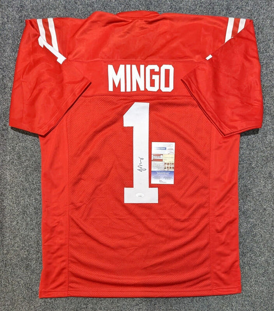 MVP Authentics Ole Miss Rebels Jonathan Mingo Autographed Signed Jersey Jsa Coa 117 sports jersey framing , jersey framing