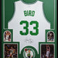 MVP Authentics Framed Boston Celtics Larry Bird Autographed Signed Jersey Larry Bird Holo 585 sports jersey framing , jersey framing