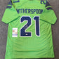 MVP Authentics Seattle Seahawks Devon Witherspoon Autographed Signed Jersey Jsa Coa 179.10 sports jersey framing , jersey framing