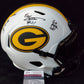 MVP Authentics Green Bay Packers Eric Stokes Signed Insc Full Size Lunar Replica Helmet Jsa 247.50 sports jersey framing , jersey framing