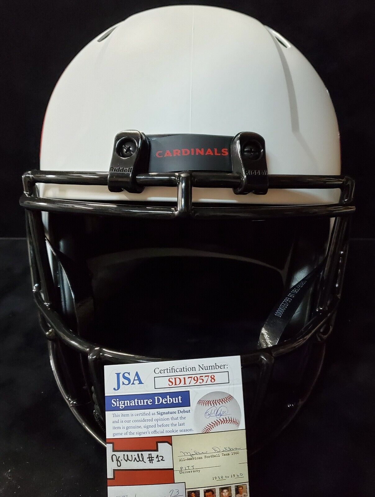 MVP Authentics Arizona Cardinals Rondale Moore Full Size Lunar Replica Helmet Jsa Coa 292.50 sports jersey framing , jersey framing