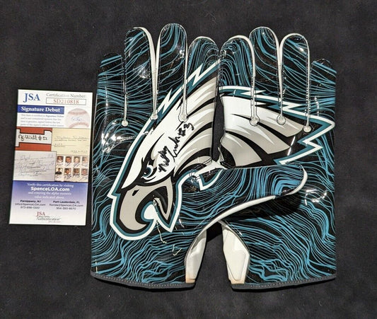 MVP Authentics Philadelphia Eagles Nolan Smith Jr Autographed Signed Gloves Jsa Coa 157.50 sports jersey framing , jersey framing