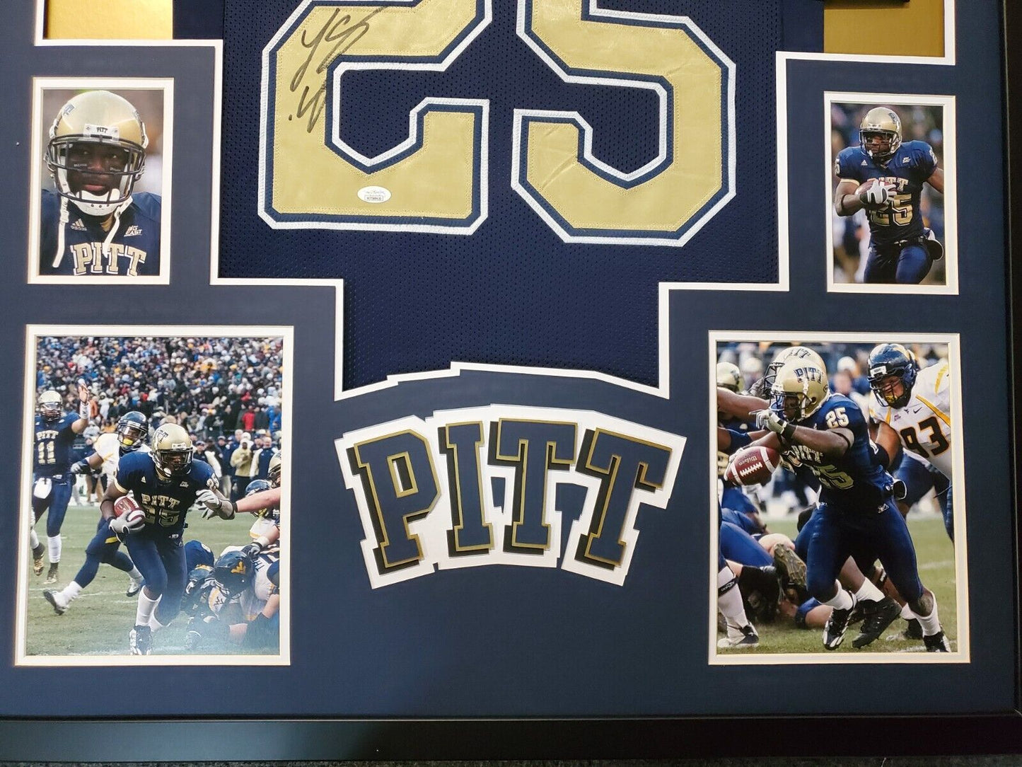 MVP Authentics Framed Pitt Panthers Lesean Mccoy Autographed Signed Jersey Jsa Coa 450 sports jersey framing , jersey framing