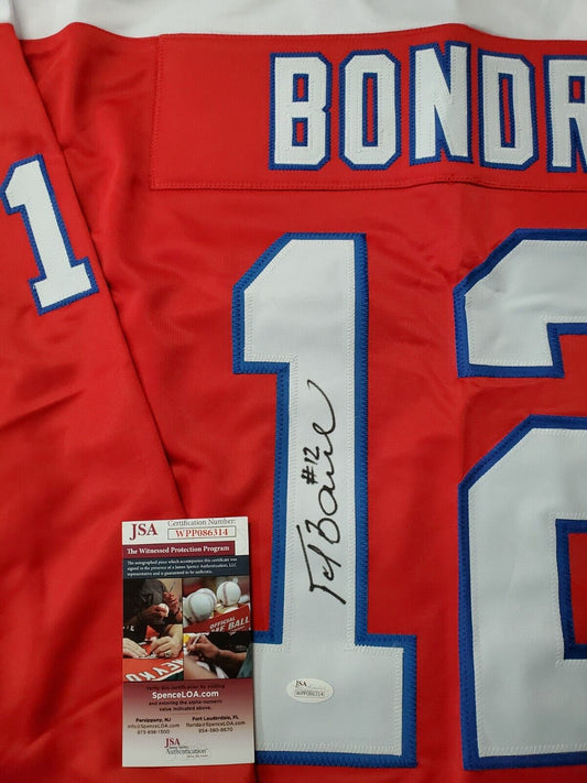 Mark Messier Autographed Edmonton Custom Hockey Jersey - JSA COA