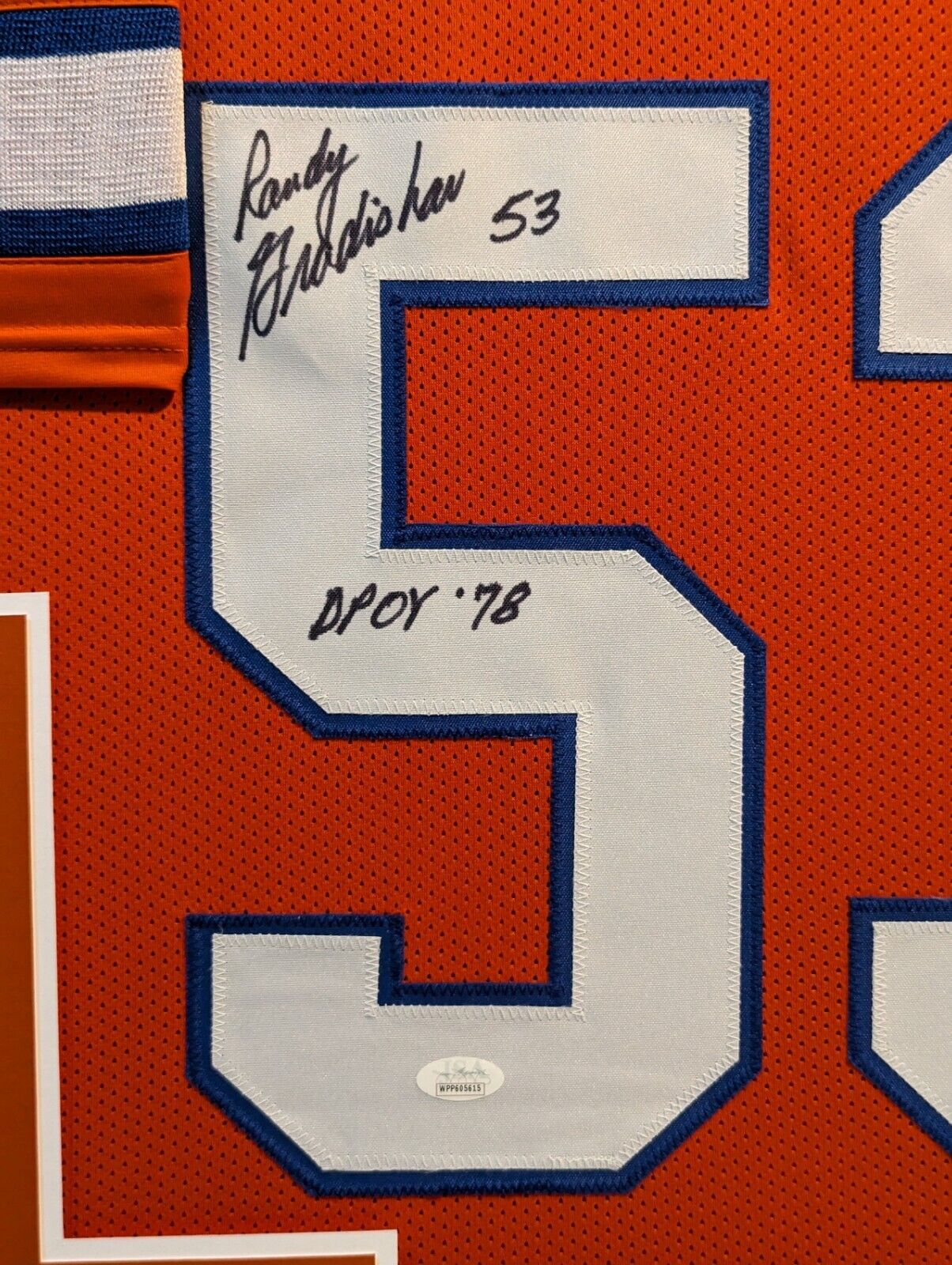 MVP Authentics Framed Denver Broncos Randy Gradishar Autographed Signed Jersey Jsa Coa 450 sports jersey framing , jersey framing