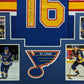 MVP Authentics Framed St Louis Blues Brett Hull Autographed Signed Jersey Beckett Coa 697.50 sports jersey framing , jersey framing