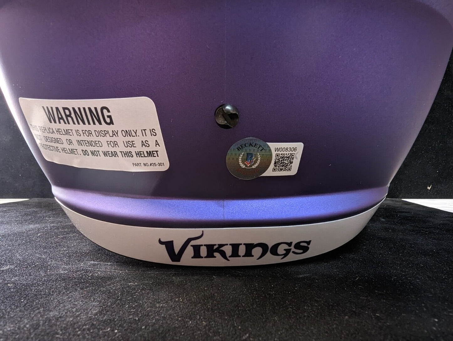 MVP Authentics Minnesota Vikings Dalvin Cook Signed Full Size Speed Replica Helmet Jsa Coa 337.50 sports jersey framing , jersey framing