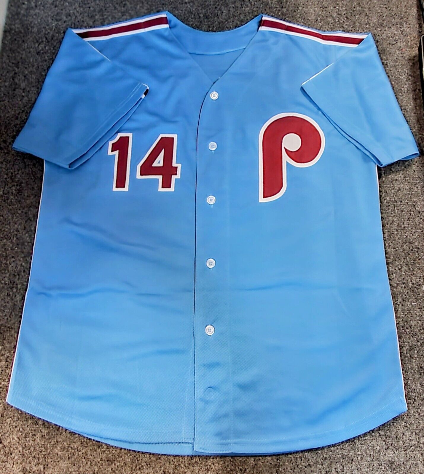 Philadelphia Phillies Pete Rose Autographed Signed Custom Jersey