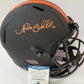 MVP Authentics Nick Chubb Autographed Cleveland Browns Full Sz Eclipse Rep Helmet Beckett Coa 332.10 sports jersey framing , jersey framing