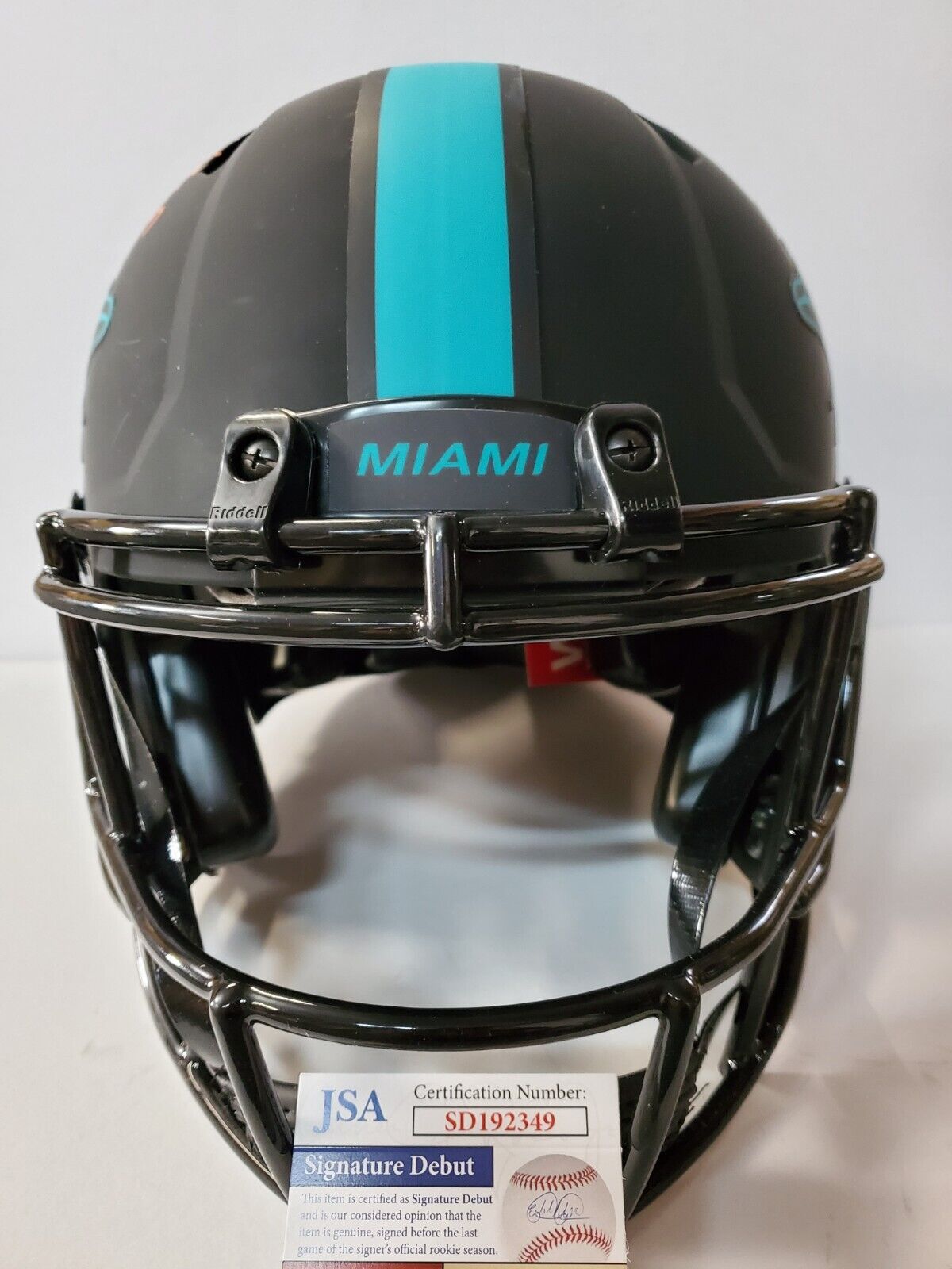 MVP Authentics Miami Dolphins Jevon Holland Signed Full Size Eclipse Authentic Helmet Jsa Coa 450 sports jersey framing , jersey framing