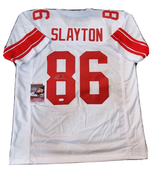 MVP Authentics N.Y. Giants Darius Slayton Autographed Signed Jersey Jsa Coa Silver Signature 107.10 sports jersey framing , jersey framing