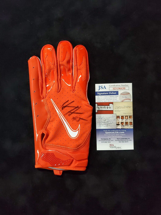 MVP Authentics Tennessee Volunteers Hendon Hooker Autographed Signed Glove Jsa Coa 175.50 sports jersey framing , jersey framing