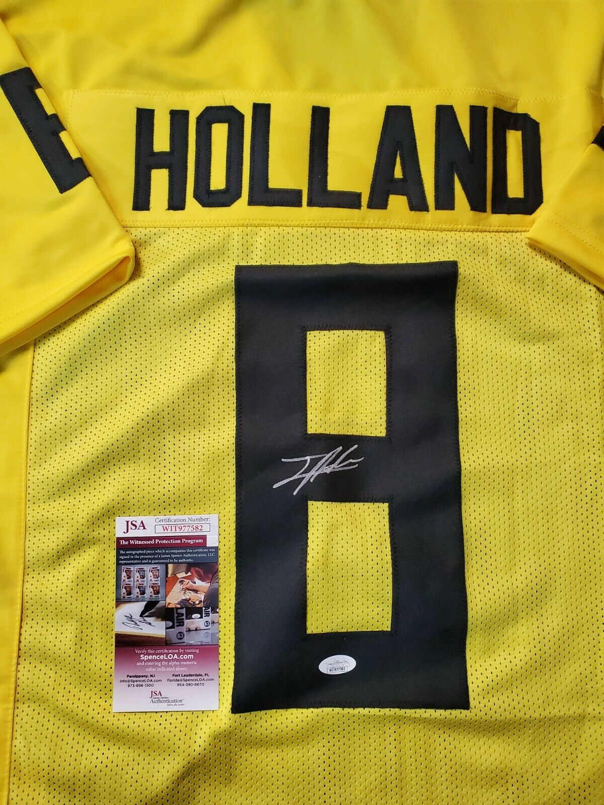 MVP Authentics Oregon Ducks Jevon Holland Autographed Signed Jersey Jsa Coa 117 sports jersey framing , jersey framing