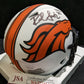 MVP Authentics Denver Broncos Rod Smith Autographed Inscribed Lunar Mini Helmet Jsa Coa 135 sports jersey framing , jersey framing