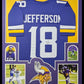MVP Authentics Framed Minnesota Vikings Justin Jefferson Autographed Signed Jersey Jsa Coa 539.10 sports jersey framing , jersey framing