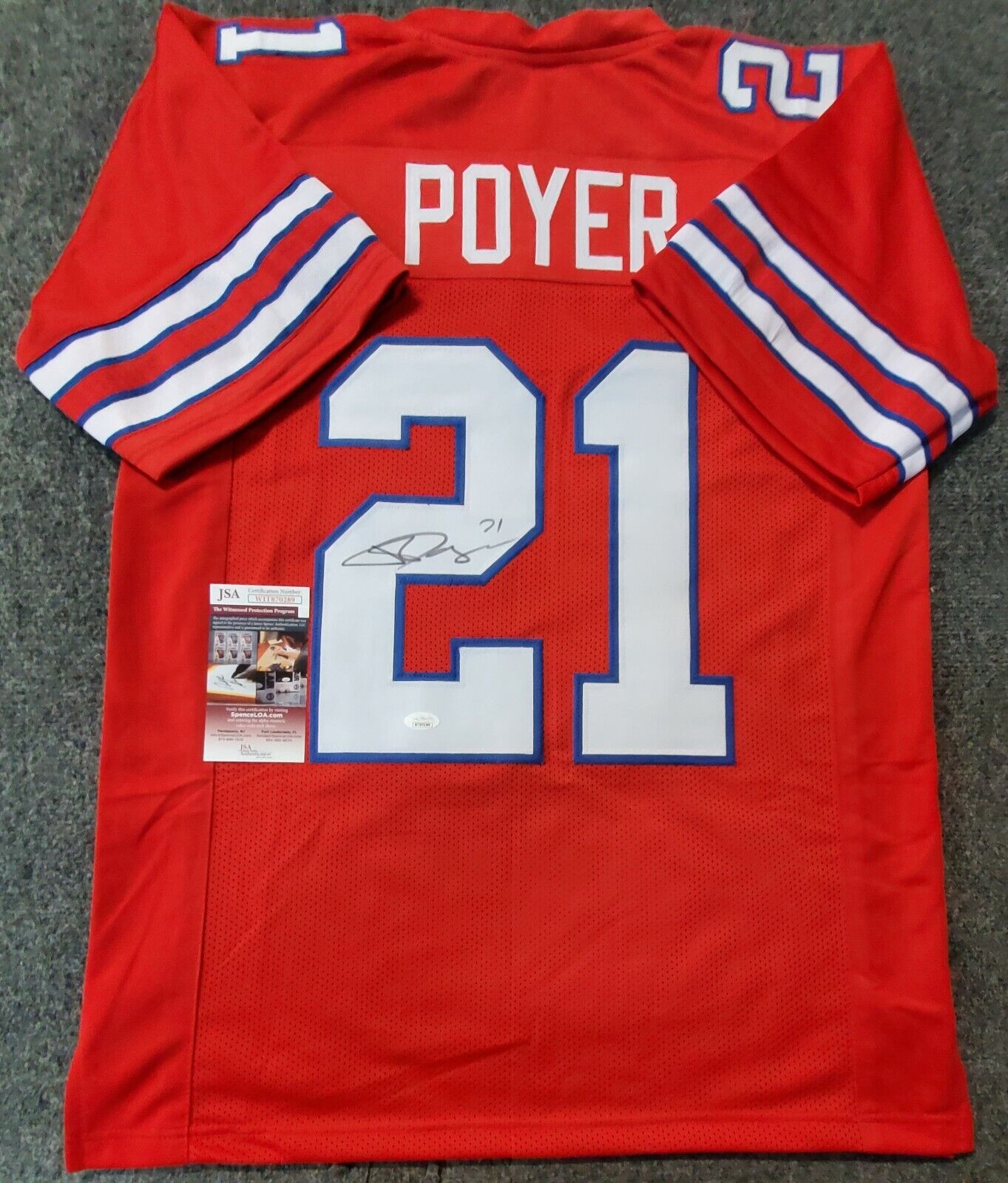 MVP Authentics Buffalo Bills Jordan Poyer Autographed Signed Jersey Jsa Coa 148.50 sports jersey framing , jersey framing