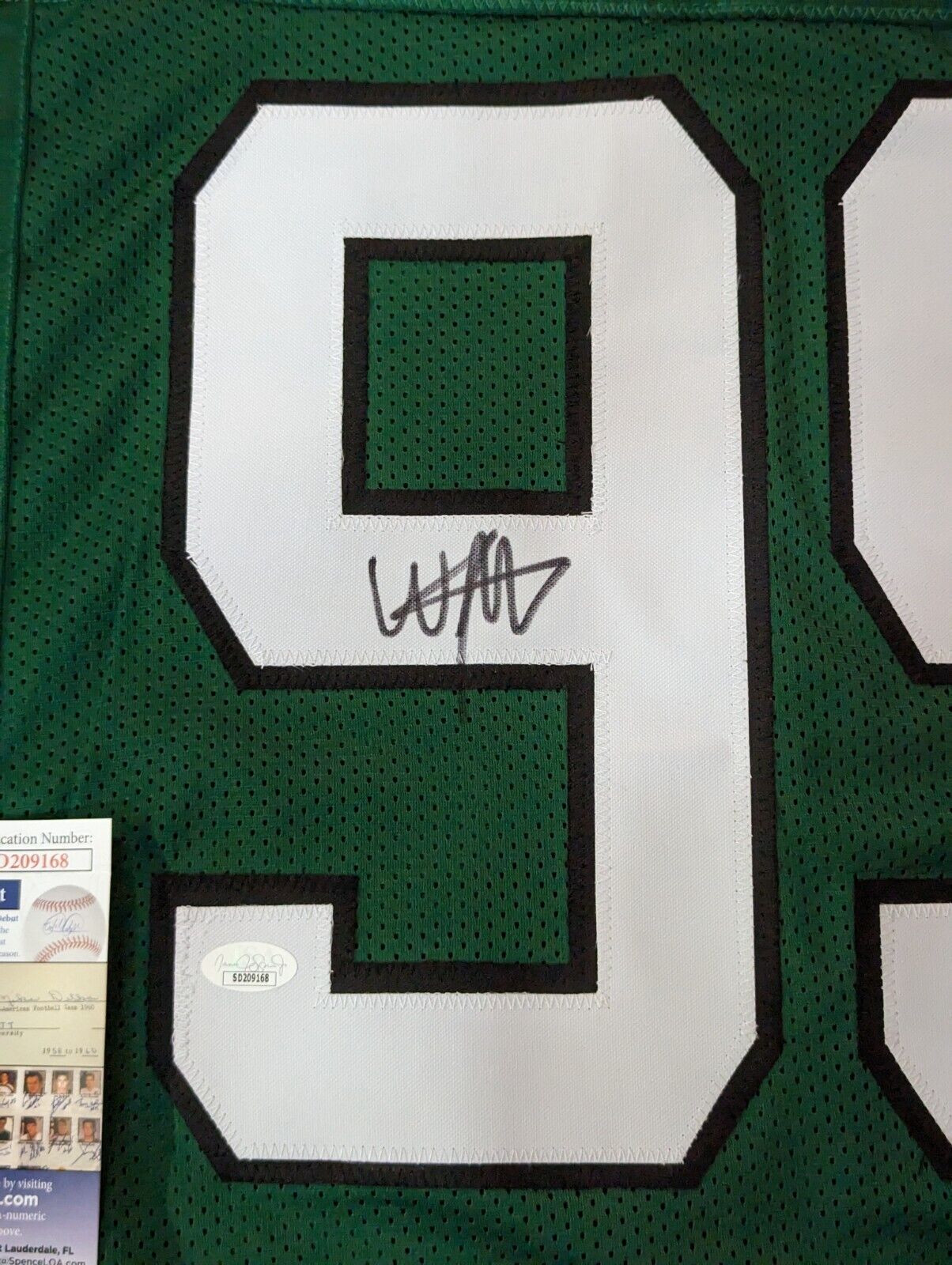 MVP Authentics New York Jets Will Mcdonald Iv Autographed Signed Jersey Jsa Coa 135 sports jersey framing , jersey framing