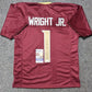 MVP Authentics Florida State Seminoles Winston Wright Jr Autographed Signed Jersey Jsa Coa 108 sports jersey framing , jersey framing