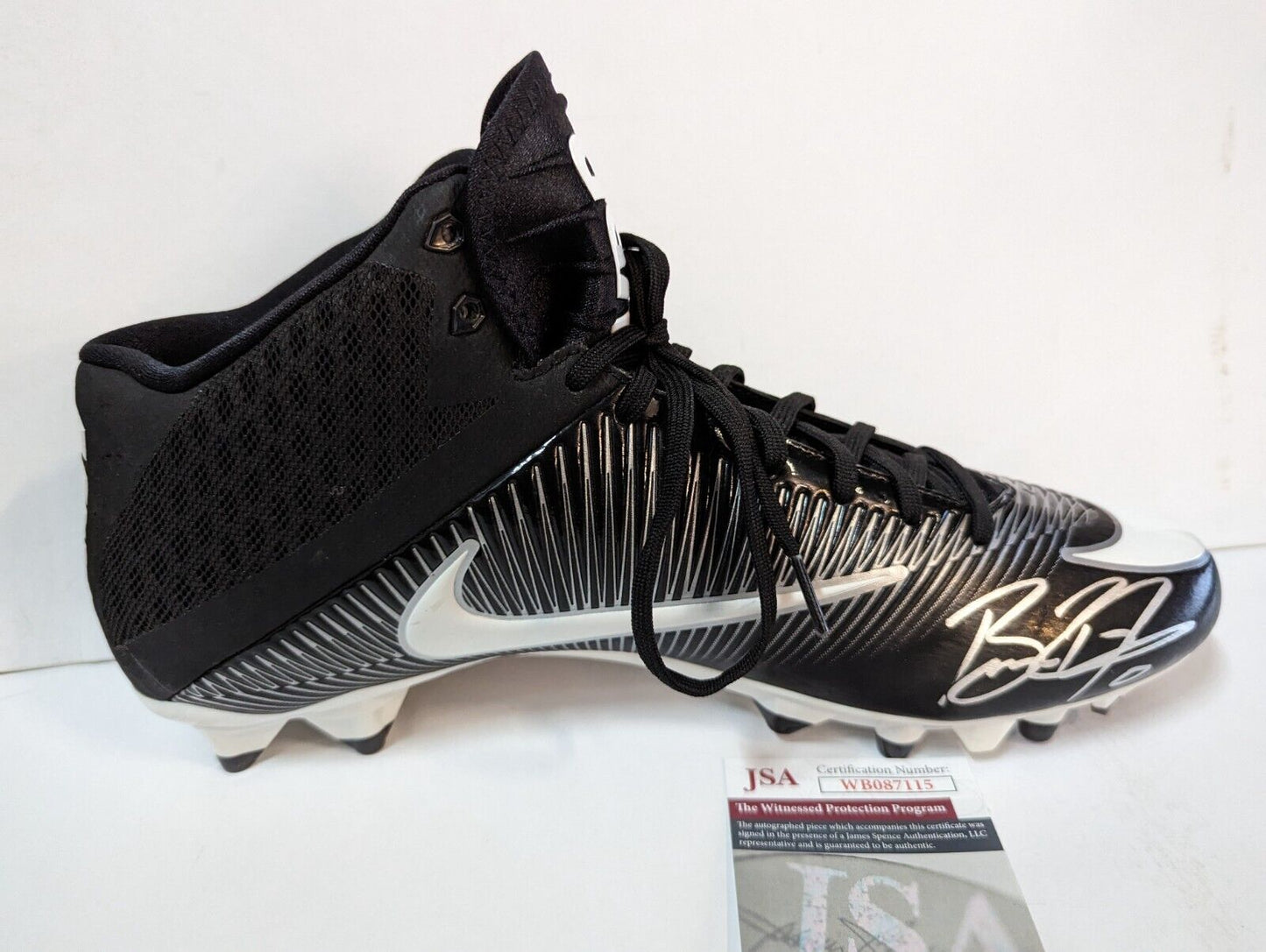 MVP Authentics Carolina Panthers Brian Burns Signed Cleat Jsa Coa 135 sports jersey framing , jersey framing