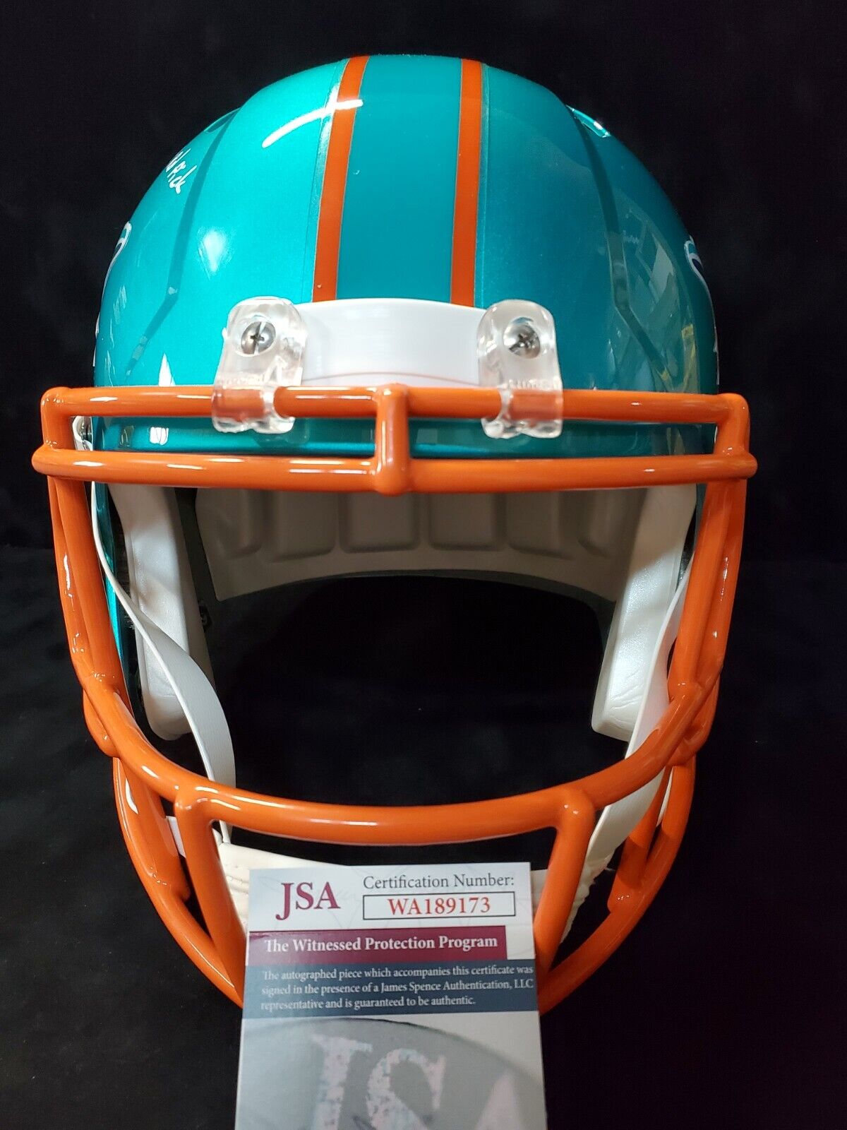 MVP Authentics Miami Dolphins Oj Mcduffie Signed Insc Full Size Flash Replica Helmet Jsa Coa 292.50 sports jersey framing , jersey framing