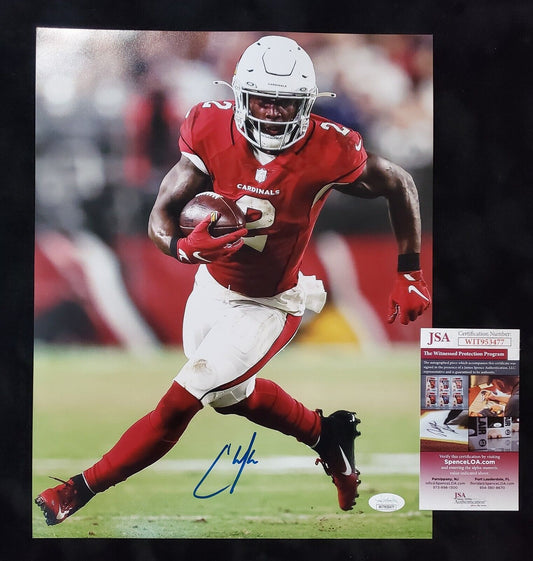 MVP Authentics Arizona Cardinals Chase Edmonds Autographed 16X20 Photo Jsa Coa 63 sports jersey framing , jersey framing