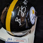 MVP Authentics Pittsburgh Steelers Broderick Jones Autographed Speed Mini Helmet Jsa Coa 90 sports jersey framing , jersey framing