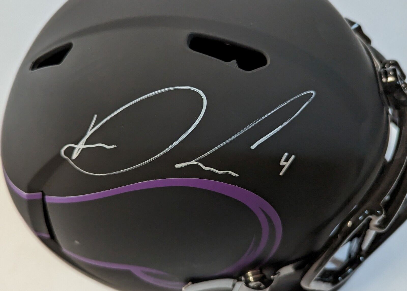 MVP Authentics Minnesota Vikings Dalvin Cook Signed Full Size Eclipse Replica Helmet Jsa Coa 337.50 sports jersey framing , jersey framing