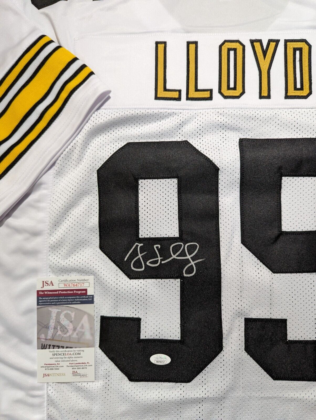 MVP Authentics Pittsburgh Steelers Greg Lloyd Autographed Signed Jersey Jsa Coa 112.50 sports jersey framing , jersey framing