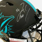 MVP Authentics Zach Thomas Signed Miami Dolphins Full Size Eclipse Authenic Helmet Jsa Coa 809.10 sports jersey framing , jersey framing