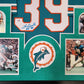 MVP Authentics Framed Miami Dolphins Larry Csonka Autographed Signed Jersey Psa/Dna Coa 899.10 sports jersey framing , jersey framing